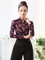 Dambao Luos new Latin dance dress female adult high neckline dancer with national standard dance suit jacket long sleeve spring