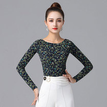 Dambo Romorden Dance Blouses Women Long Sleeves Spring Autumn and Dance Dancing Clothes National Standard Dancing waltz Dancing Clothes
