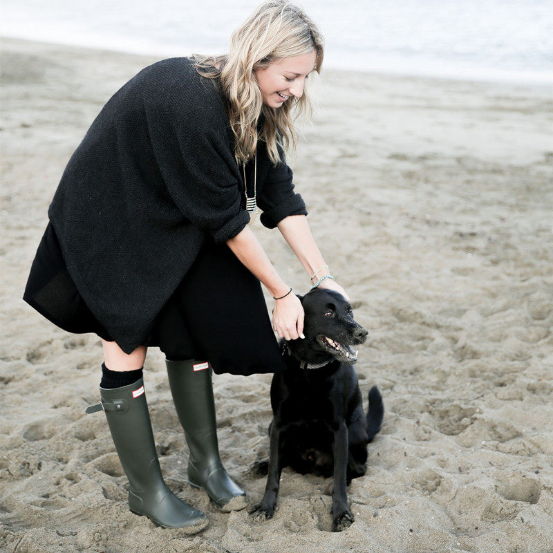 No. 1 baby hunter rain boots shoes water rubber sleeve women's high long tube waist classic fashion elegant non-slip adult rubber