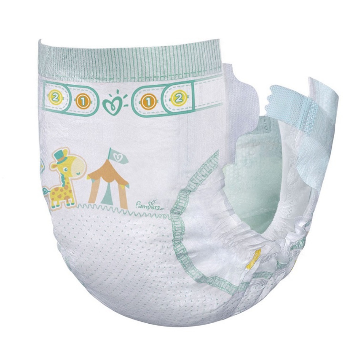 Pampers tã khô siêu mỏng NB140 viên bỉm trẻ sơ sinh màu xanh lá cây giúp tóc mới nguyên hộp - Tã / quần Lala / tã giấy bỉm elibell