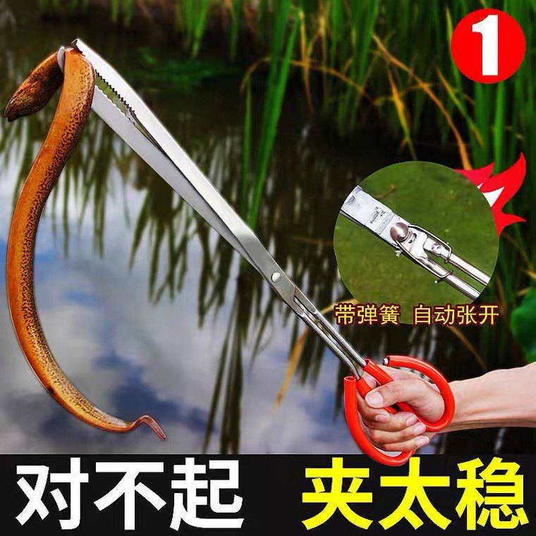 Clay-Trapping Loach Yellow Eel Finless Eel Clips Stainless Steel Pliers Anti-Sea God catch crab lobster special tools