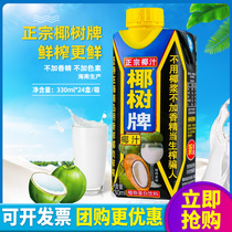 Authentic Broccoli Coconut Coconut 330ml * 24 boxed plant protein drinks Hainan specii fresh broccoli freshly squeezed