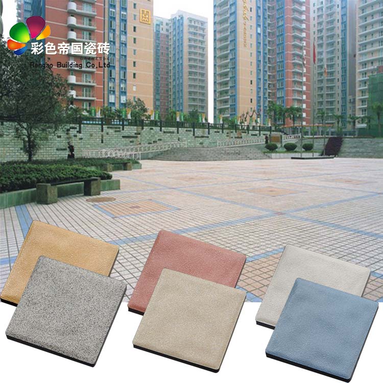 Square floor tiles supermarket 100 garden thick non-slip school playground outdoor tile hotel courtyard garage brick