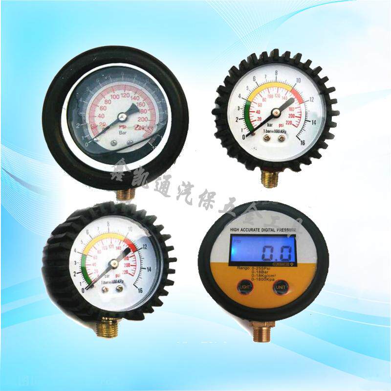 high precision tire pressure gun gauge head shockproof oil pressure gauge tire pressure gauge tire with gun air pressure gauge tyre pressure gauge head