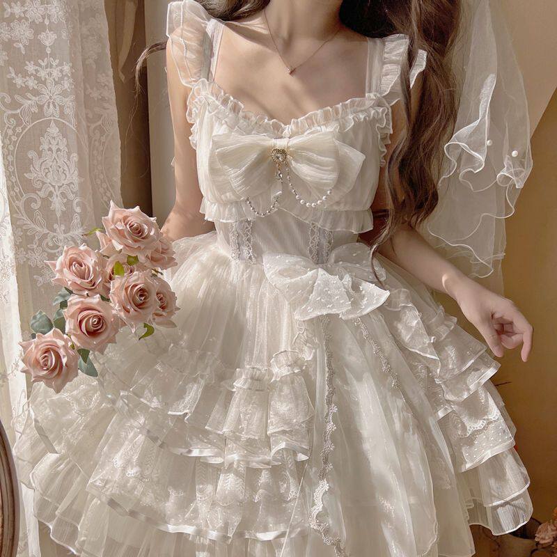 白糖少女Lolita裙|轻花嫁风真的太治愈了!_Cosplay女装_淘宝游戏网