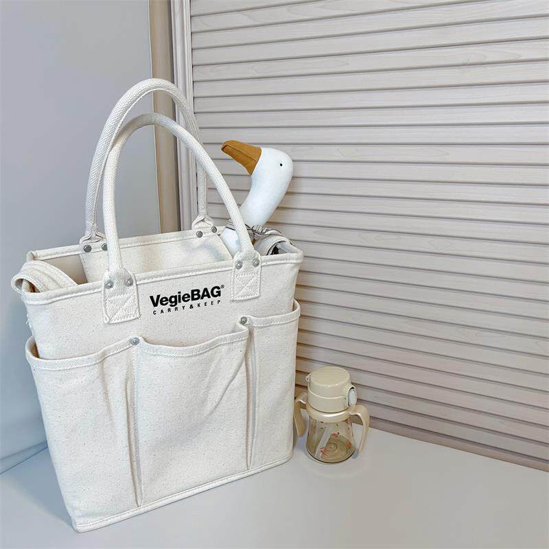 Japanese Mommy Fashion Light Vegiebog Large Capacity Mother & Baby Hand Out Single Shoulder Inclined Cross Mom Sails Cloth Bag