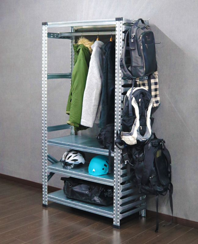 Metalsistem Imported Hangers from Italy, Green and Eco-Friendly Modular Wardrobe, Clothing Store Display Coat Rack Metalsistem Imported Hangers from Italy, Green and Eco-Friendly Modular Wardrobe, Clothing Store Display Coat Rack
