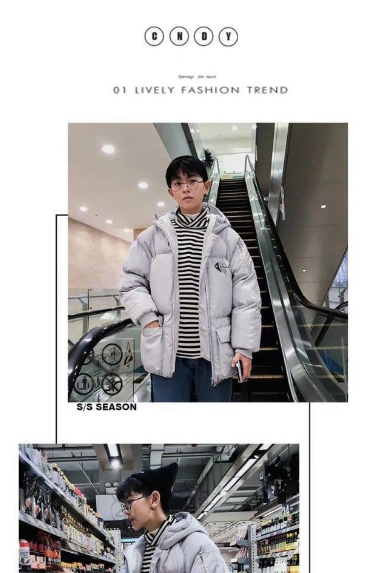 Áo khoác mùa đông nam chinchillas áo phiên bản Hàn Quốc của xu hướng dịch vụ bánh mì bf cotton cotton 2018 new couple cotton cotton áo parka nam