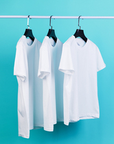 Tie-dyed short-sleeved T-shirts for men and women pure white blouse batik half-sleeve cotton painting parent-child T-shirt kindergarten class clothes