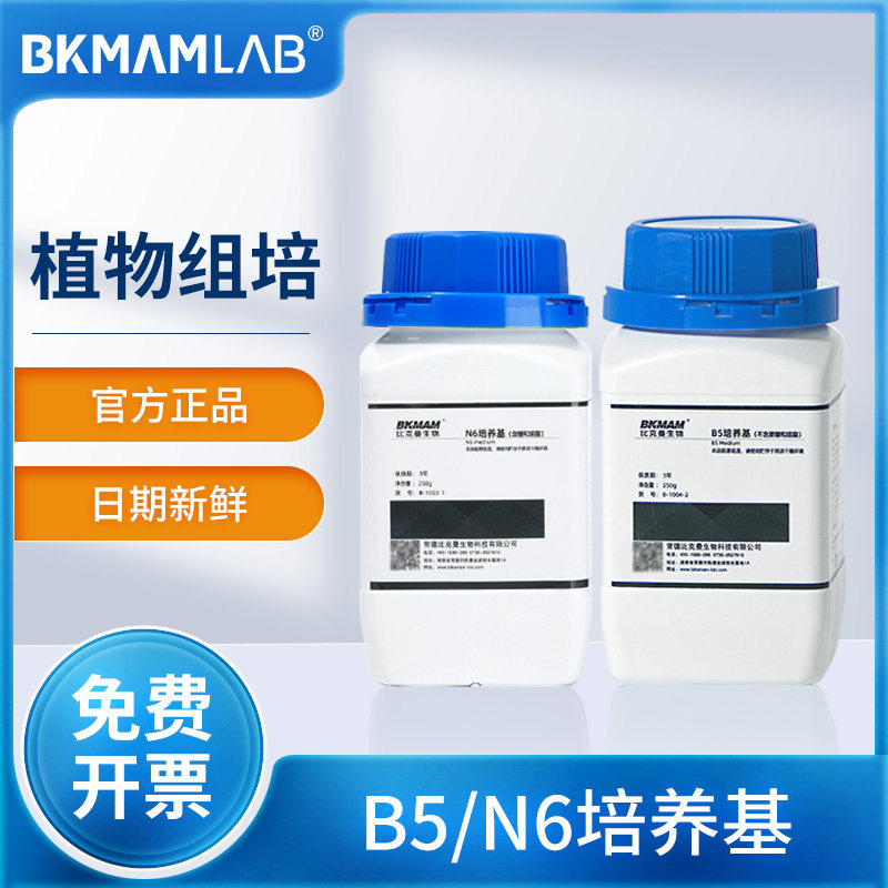 比克曼生物1/2MS固体培养基植物生长组织培养基B5N6组培实验用