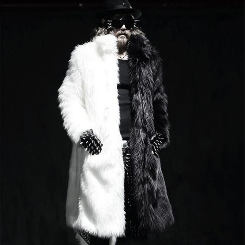 Men's Autumn and Winter Warm Fur Coat, Faux Fox Fur, Large Size Trench Coat, Artificial Fur, Thickened Fur Coat, Cotton Coat Men's Autumn and Winter Warm Fur Coat, Faux Fox Fur, Large Size Trench Coat, Artificial Fur, Thickened Fur Coat, Cotton Coat
