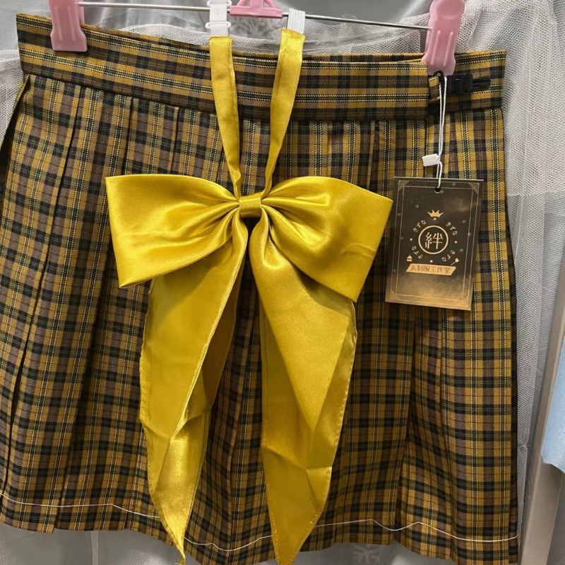 黄色の特大蝶ネクタイ、女性の無地の蝶、JK制服シャツ、バーガンディカレッジスタイル、アゲハチョウ、ドラゴンカラー、花