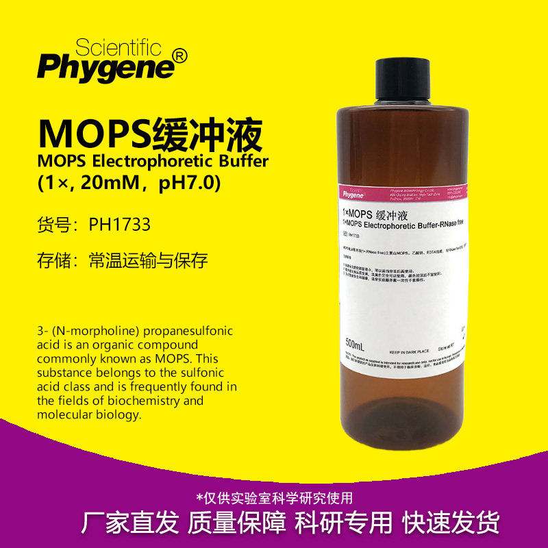 1&times;MOPS 缓冲液 MOPS Buffer-RNase free 500mL [PH1733 PHYGENE]