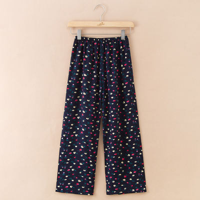 For women in summer, middle-aged and elderly people can wear air-conditioned trousers as an outer layer. Thin pure cotton silk home sleeping trousers can be worn as an outer layer of cotton silk trousers