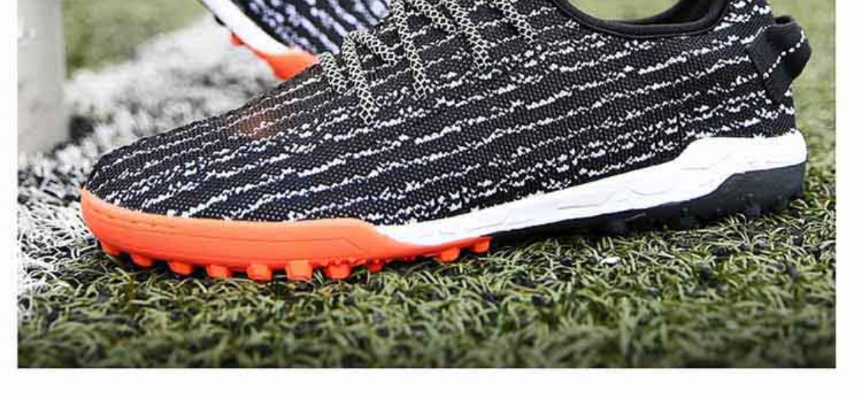 C Luo giày vải bóng đá nam người lớn ag spike game sneakers tf gãy móng bay dệt lưới lưới giày thể thao giày đá bóng nike