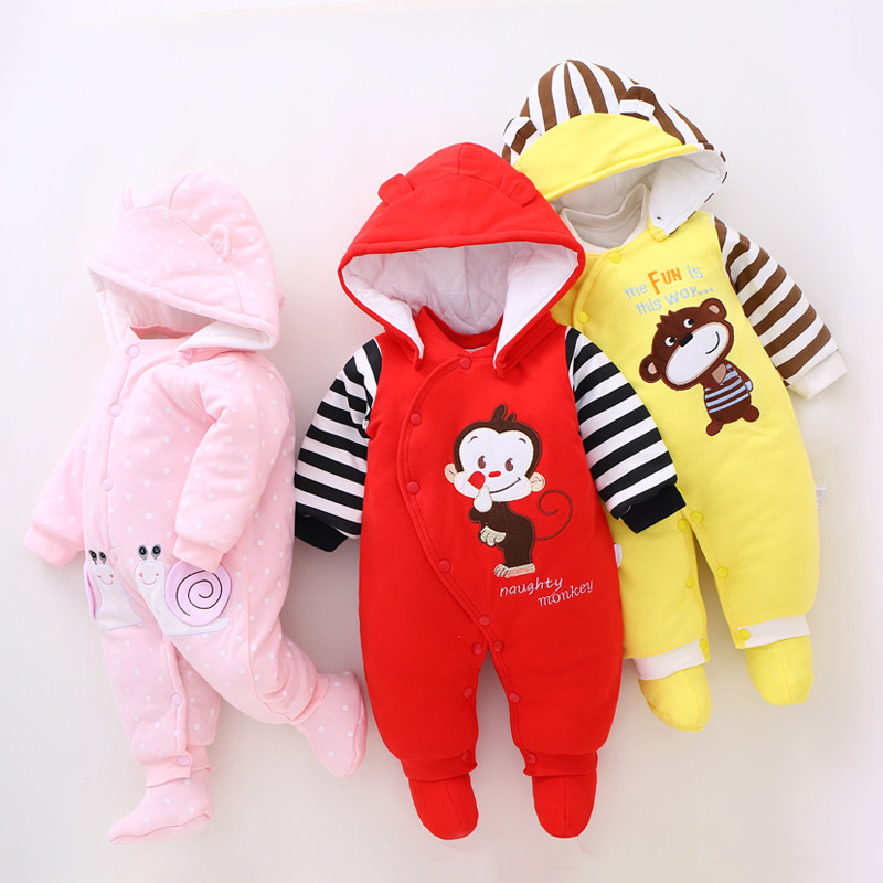 Newborn baby Even body clothes autumn and winter suit Men and women Baby Khacoat 0 Pure Cotton Thickened 2 Out of clothes 3-year-old