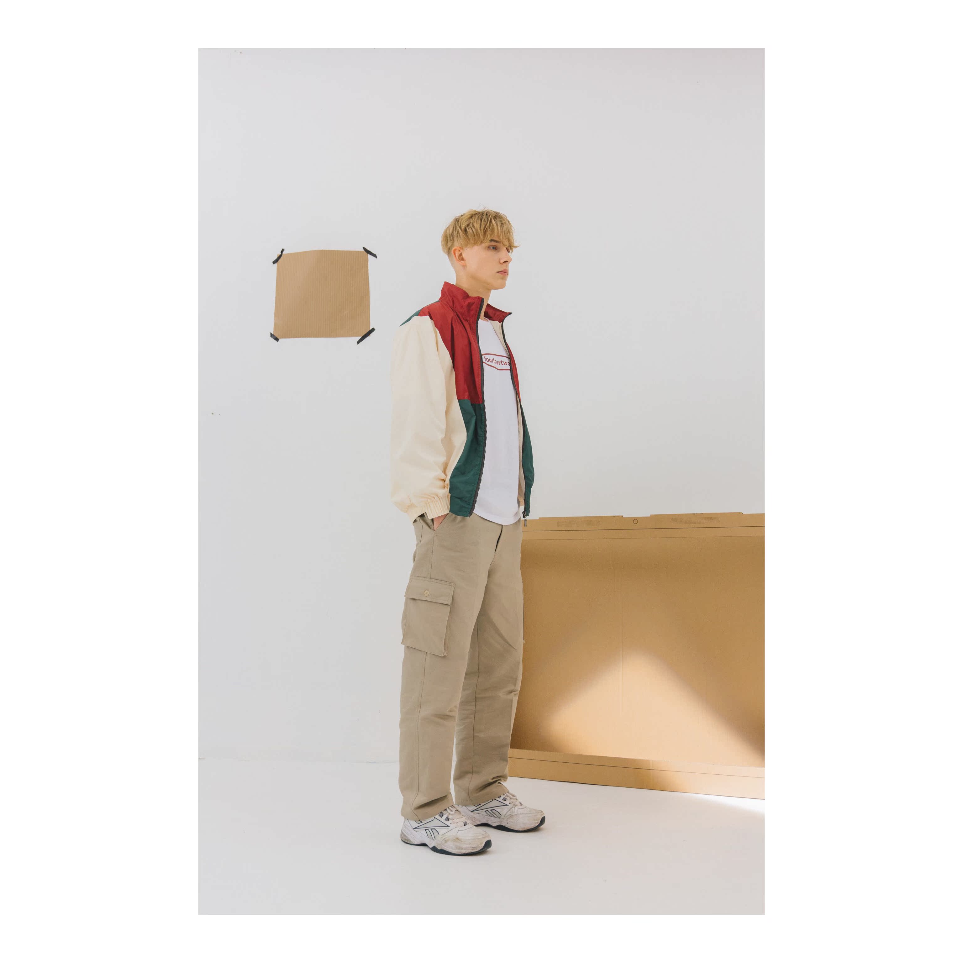 4421 Fourfourtwoone ánh sáng tương phản cổ điển trench coat 1801006 - Áo gió thể thao áo khoác gió nam uniqlo