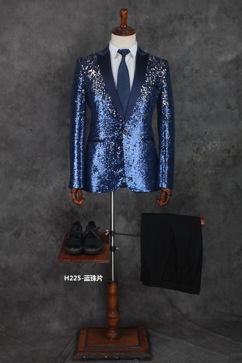 Trang phục nam Moderator Set Set sân khấu biểu diễn trang phục Lễ hội thường niên Tây trang trí cơ thể phù hợp với nam giới đồ vest nam