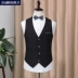 Mùa thu phong cách mới vest vest nam tự canh thời trang giản dị phong cách Hàn Quốc vest vest vest nam xu hướng Anh - Dệt kim Vest