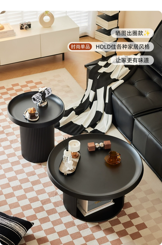 Cuộc Sống Lười Biếng Bàn Cà Phê Phòng Khách Nhà Căn Hộ Nhỏ Sofa Bên Bàn Kết Hợp Sắt Bàn Cà Phê Đèn Sang Trọng Đơn Giản Bàn Nhỏ