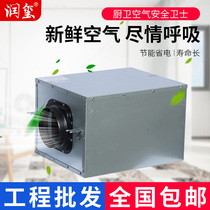 Fresh air system Strong ventilator Indoor pipe Concealed exhaust fan Commercial central DC blower