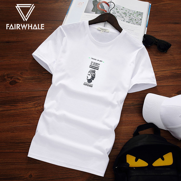 Mark Fairwhale 马克华菲 18年夏季新款 纯棉 复古印花男式T恤 天猫优惠券折后￥88包邮（￥118-30）