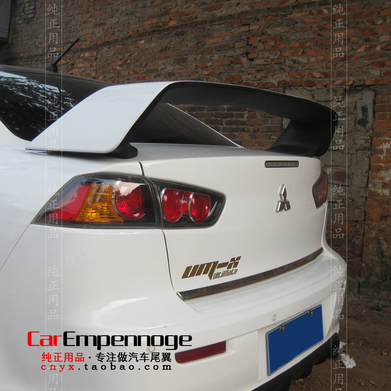 Крыло и хвост черно-белая копия EVO десятого поколения Mitsubishi high tail E10 спортивная версия, посвященная модификации спойлера Изображение 1