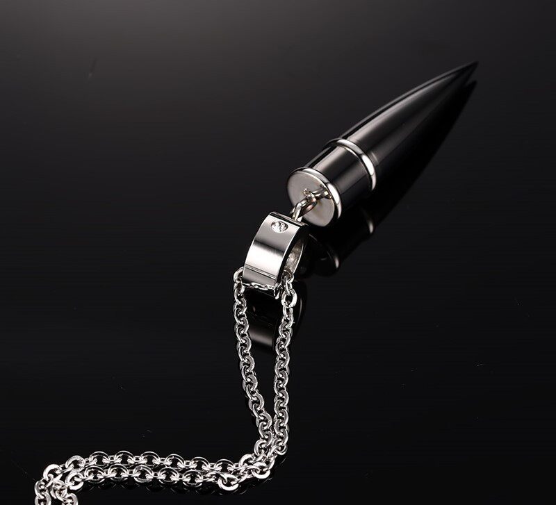 European and American personality trend ornament stainless steel bullet pendant men's pendant fashion classic item pendant PN-437