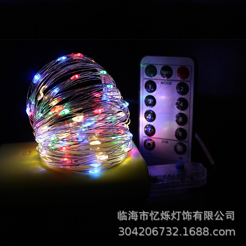 Led copper wire lamp remote control multifunction usb small light decorative lamp creative room arrangement flashing lamp string manufacturer