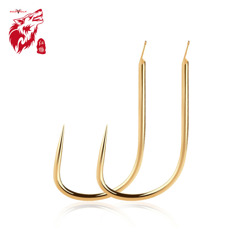 American Red Wolf Guan East Terrace Fishing Hook Import Without Barb Crucian Fishing Hook Fishing Hook Competitive Fishing Hook