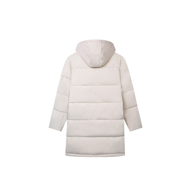 361 Degree Men's Medium Long Down Jacket 2024 Winter New Windproof Warm Hooded Jacket 552441301