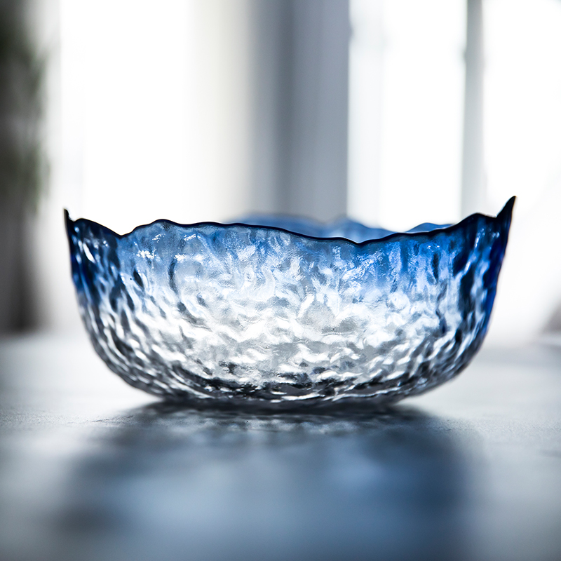 Irregular TaoDian Japanese creative up phnom penh large glass bowl of vegetable soup bowl dessert bowl of fruit salad bowl