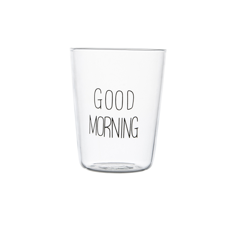 TaoDian good morning good morning cup glass milk cup creative glass juice cup