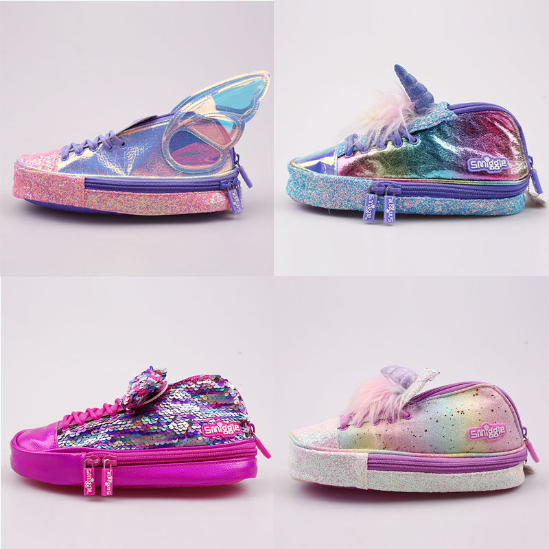 Australian Smiggle New Shoes Pen Bag Primary School Students Pencil Bag Cute Cartoon Pencil Case