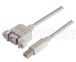 USB cable B type head panel installed Type B ahead 0 3m~5mUPMBB-05M