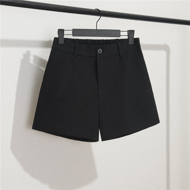 Casual Shorts: Summer Women's Thin Suit-Style Loose Five-Point Pants, Versatile High-Waisted A-Line Wide-Leg Suit Pants Casual Shorts: Summer Women's Thin Suit-Style Loose Five-Point Pants, Versatile High-Waisted A-Line Wide-Leg Suit Pants