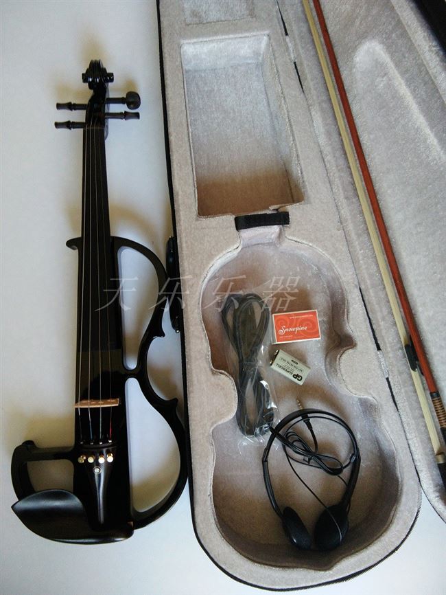 Tách tay đầy đủ phụ kiện bằng gỗ mun cho người mới bắt đầu chơi violin điện tử - Nhạc cụ phương Tây