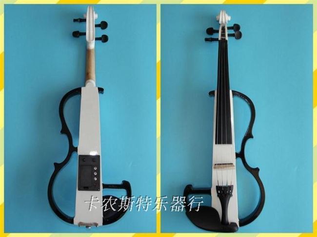 Bán kỷ niệm biểu diễn sân khấu điện tử violin điện tử màu trắng có thể được làm thủ công bằng gỗ rắn nhạc cụ dành cho người lớn - Nhạc cụ phương Tây