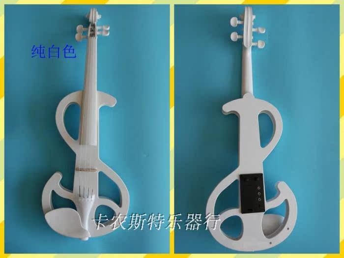 Bán kỷ niệm biểu diễn sân khấu điện tử violin điện tử màu trắng có thể được làm thủ công bằng gỗ rắn nhạc cụ dành cho người lớn - Nhạc cụ phương Tây đàn guitar acoustic