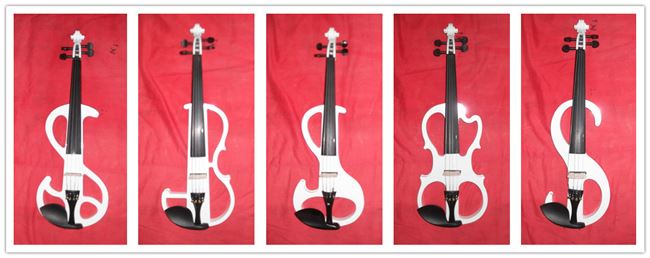 Bán kỷ niệm biểu diễn sân khấu điện tử violin điện tử màu trắng có thể được làm thủ công bằng gỗ rắn nhạc cụ dành cho người lớn - Nhạc cụ phương Tây đàn guitar acoustic