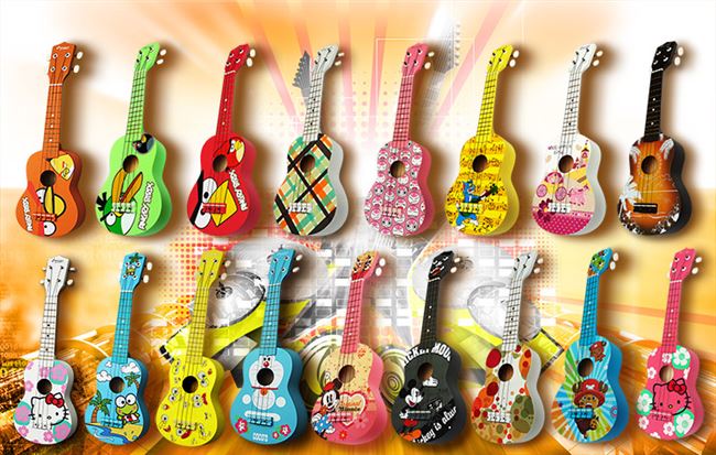 Ukulele 21 inch tức giận chim jingle mèo piano đồ chơi giáo dục nhạc cụ quà tặng ngày của trẻ em - Nhạc cụ phương Tây kèn saxofon