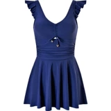 sisia Сексуальный купальник, юбка, V-образный вырез, изысканный стиль