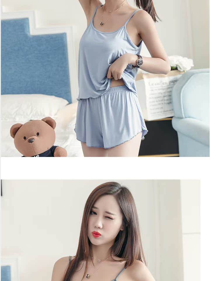 Bộ đồ ngủ nữ gợi cảm mùa hè người sao mã lớn nửa đêm quyến rũ béo mm có thể mặc rộng 200 cân nóng bỏng đồ ngủ hình thú