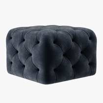 American velvet shoe stool cloakroom stool light luxury blue sofa small footstool low stool living room Square Pier