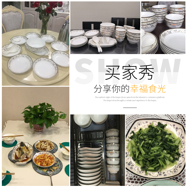Ya cheng DE arst European - style ceramics Jin Yun feelings with up phnom penh eat dishes dishes and tableware suit gift box