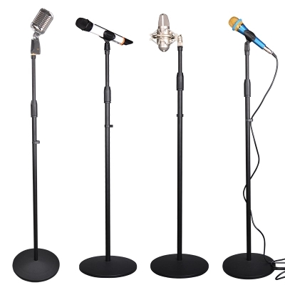 Microphone stand condenser wheat floor standing live wireless stage metal disc lifting wheat frame vertical microphone stand