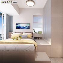 Huishang Hong Kong Dingji Home Private Full house Whole Bedroom Terrace Bed floor Terrace Cabinet Integrated Wardrobe Solid Wood Multi-Laminate