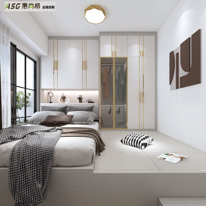 Wheishang Hong Kong Customised Integrated Bed Wardrobe Whole Terrace Tatami Eurostyle Light Extravaganza Open Bedroom Wardrobe