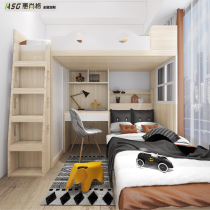 Wheishang Bag Installed Send Hong Kong Daughter Room Primary-Bed Quality Log Free From Paint American Countryside Up And Down Bed