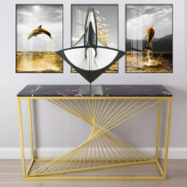 Indoor porch home Modern simple metal iron decoration ornaments brushed abstract black twisted sculpture